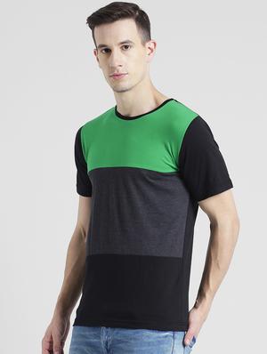 multi colored cotton color block tshirt - 15092318 - Standard Image - 2