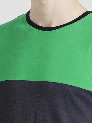 multi colored cotton color block tshirt - 15092318 - Standard Image - 5