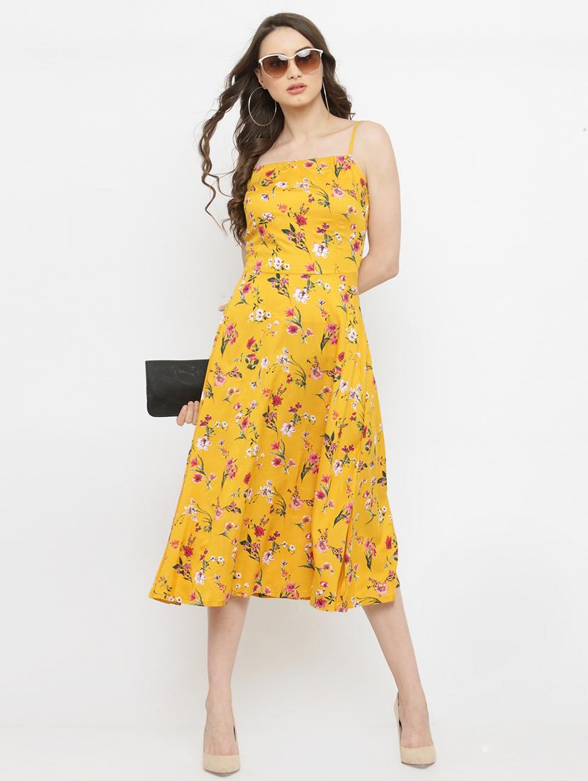 cami neck floral a-line dress - 15093424 - Zoom Image - 2