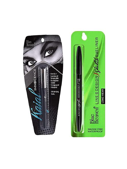 blue heaven innocence cream kohl kajal with sketch eyeliner - 15097092 - Standard Image - 1