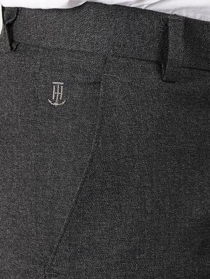 grey polyester blend flat front formal trouser - 15097502 - Standard Image - 5