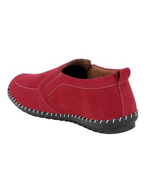 red suede casual slipon - 15099622 - Standard Image - 2