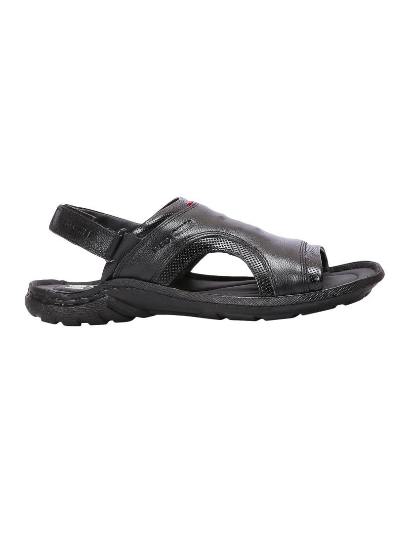 red chief black Leather back strap sandals - 15099860 - Zoom Image - 2