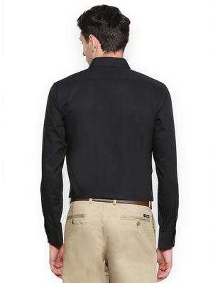 black cotton casual shirt - 15100353 - Standard Image - 2