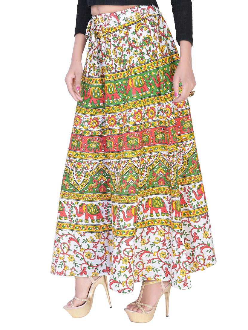 multi colored cotton palazzos - 15102417 - Zoom Image - 2