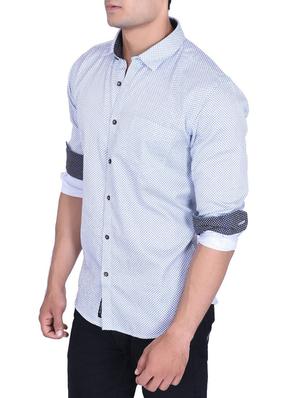 light blue cotton casual shirt - 15105322 - Standard Image - 2
