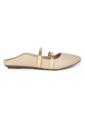 beige suede slip on ballerina - 15106867 - Standard Image - 2