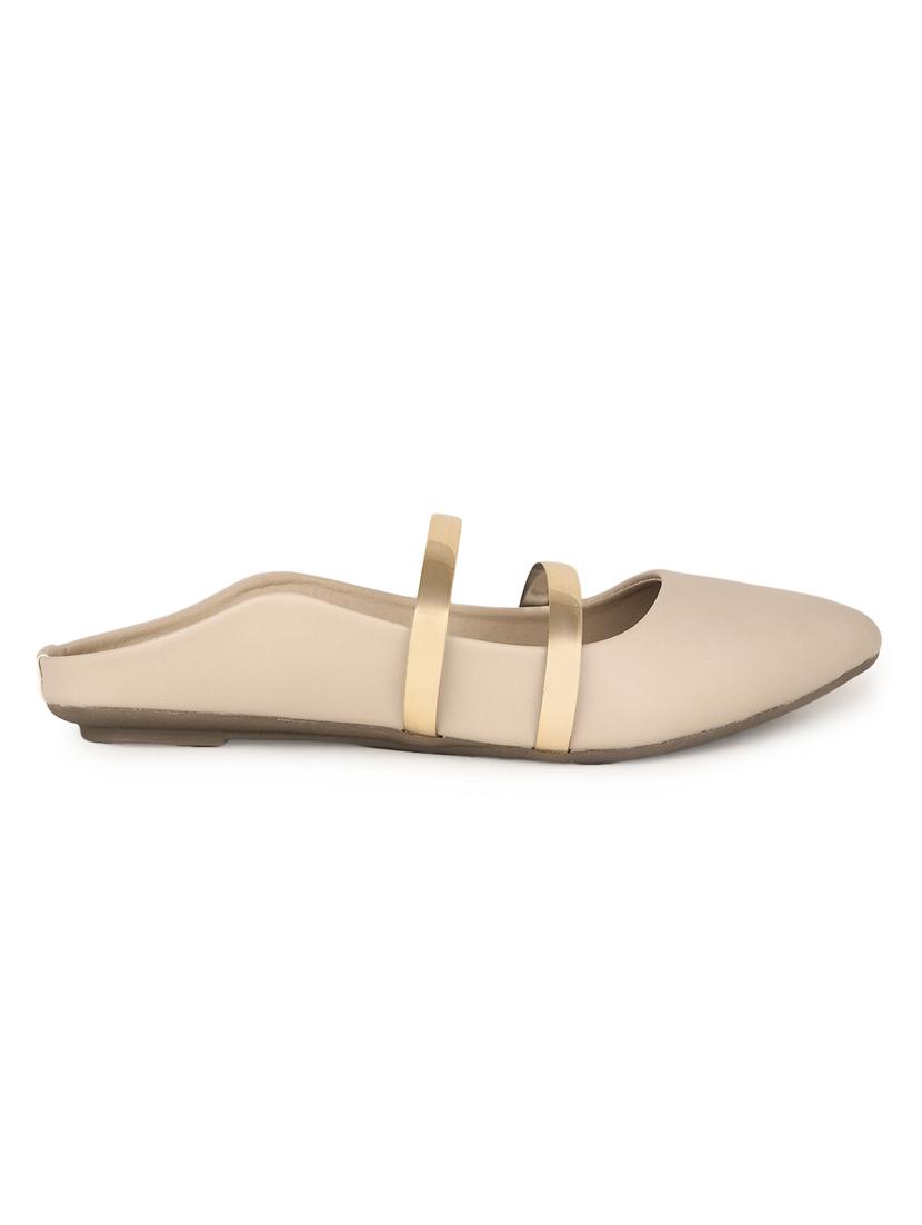 beige suede slip on ballerina - 15106867 - Zoom Image - 2