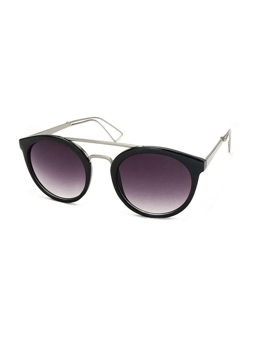 Stacle Mod Fashion Double Bridge Retro Round Sunglasses (ST7380|58|Violet Lens) - 15107787 - Zoom Image - 2