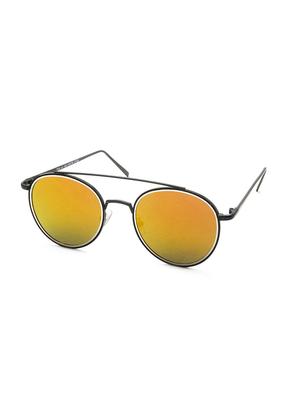 Stacle UV Protected Round Sunglasses For Men and Women (ST7566|48|Yellow Mirrored Lens) - 15107797 - Standard Image - 2