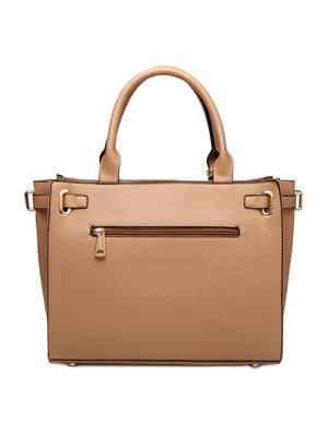 beige leatherette handbag - 15109104 - Standard Image - 2
