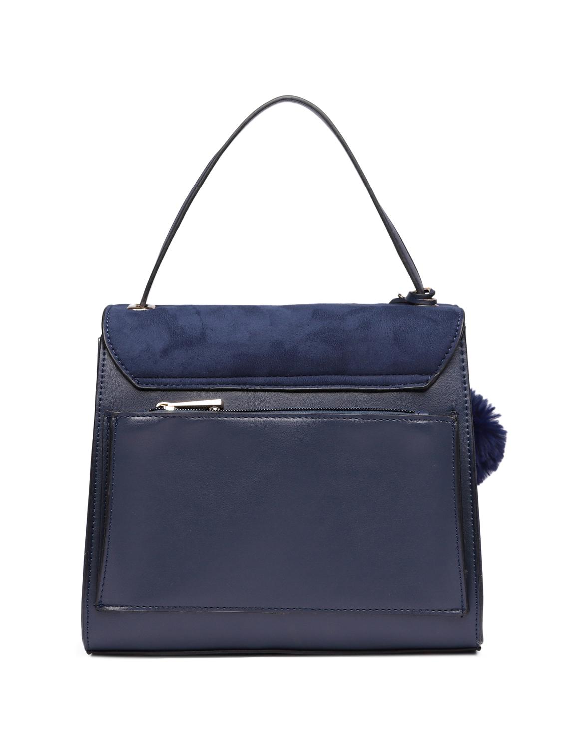 blue leatherette regular handbag - 15109143 - Zoom Image - 2