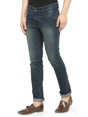 dark blue denim washed jeans - 15110043 - Standard Image - 2