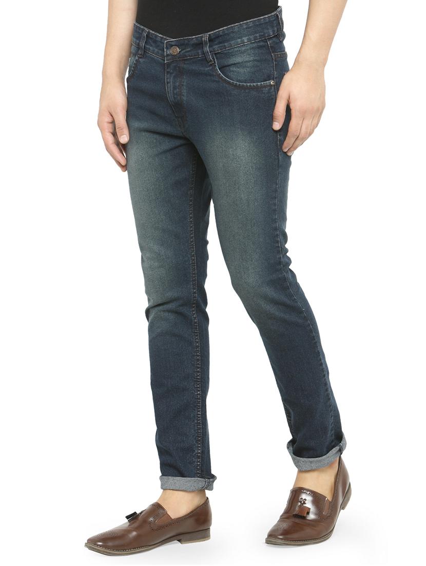 dark blue denim washed jeans - 15110043 - Zoom Image - 2