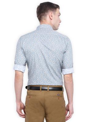 blue cotton casual shirt - 15110406 - Standard Image - 2