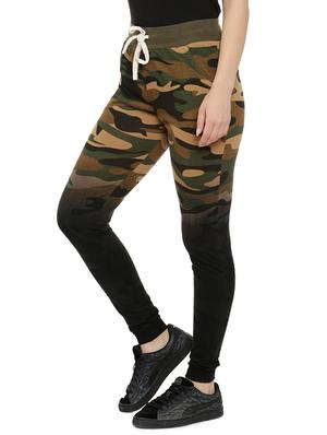 green cotton track pant - 15110486 - Standard Image - 2