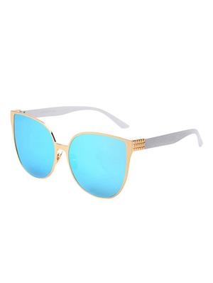 Over-Size Cat Eye Mirrored Women Sunglasses Vintage Big Size Frame Sun-Glasses - 15110860 - Standard Image - 2