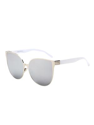 Over-Size Cat Eye Mirrored Women Sunglasses Vintage Big Size Frame Sun-Glasses - 15110862 - Standard Image - 2