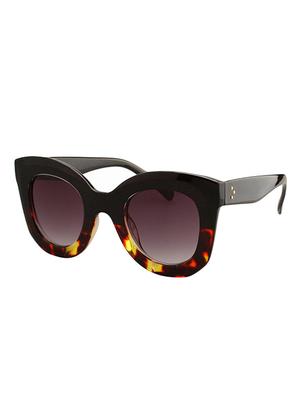Big Size Round Cateye Frame Women Sunglasses With Case- UV400 - 15110864 - Standard Image - 2