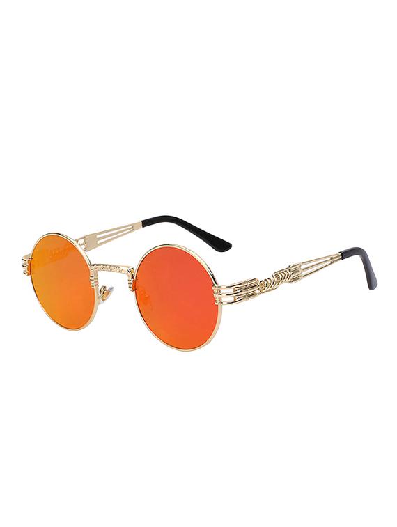 Round Vintage SteamPunk Sun-Glasses for Women Men Latest Stylish - 15110885 - Zoom Image - 2