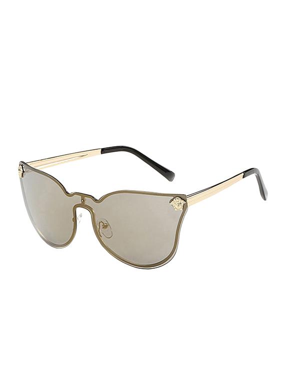 Cat-Eye Rimless Sun-glasses for Women Latest Stylish Mirror - Design - 15110893 - Zoom Image - 2