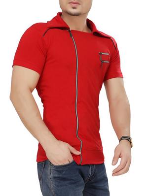 red cotton t-shirt - 15111364 - Standard Image - 2