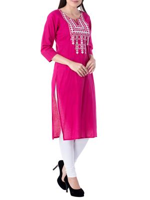 Embroidered straight kurta - 15111415 - Standard Image - 2