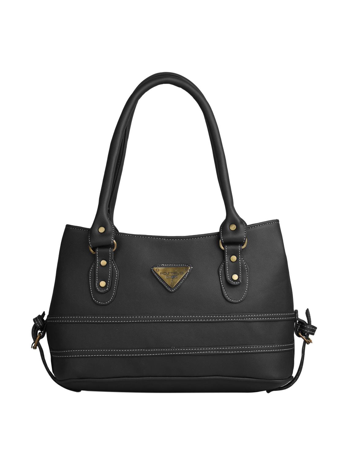 black leatherette (pu) combo handbag - 15112755 - Zoom Image - 2