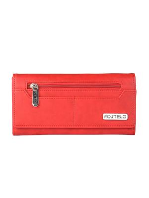 maroon leatherette (pu) combo handbag - 15112757 - Standard Image - 5