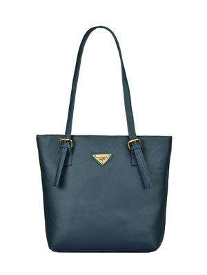 blue leatherette (pu) combo handbag - 15112808 - Standard Image - 2