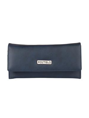blue leatherette (pu) combo handbag - 15112808 - Standard Image - 5