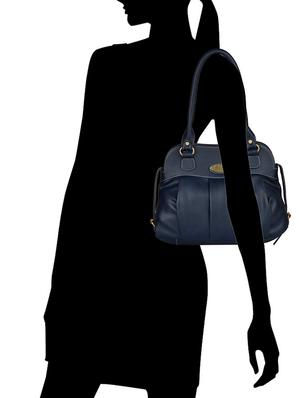 blue leatherette (pu) combo handbag - 15112821 - Standard Image - 8