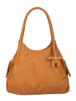 tan leatherette (pu) combo handbag - 15112862 - Standard Image - 2