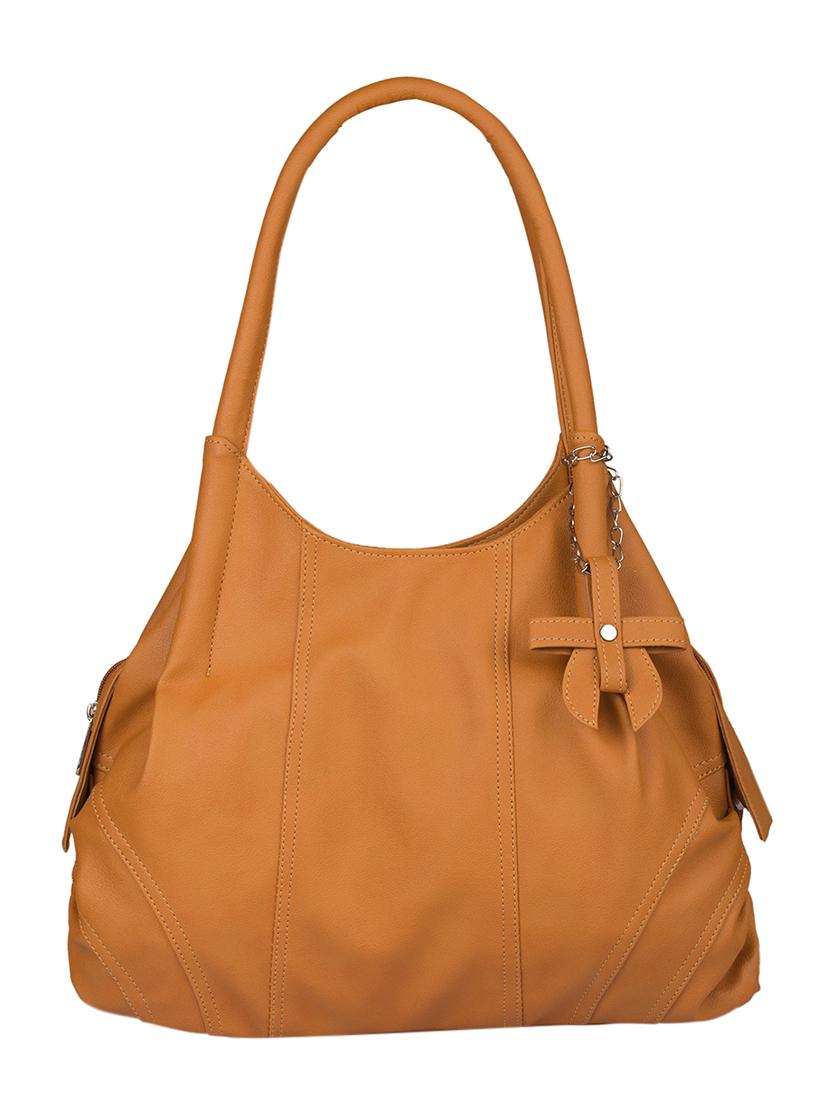 tan leatherette (pu) combo handbag - 15112862 - Zoom Image - 2