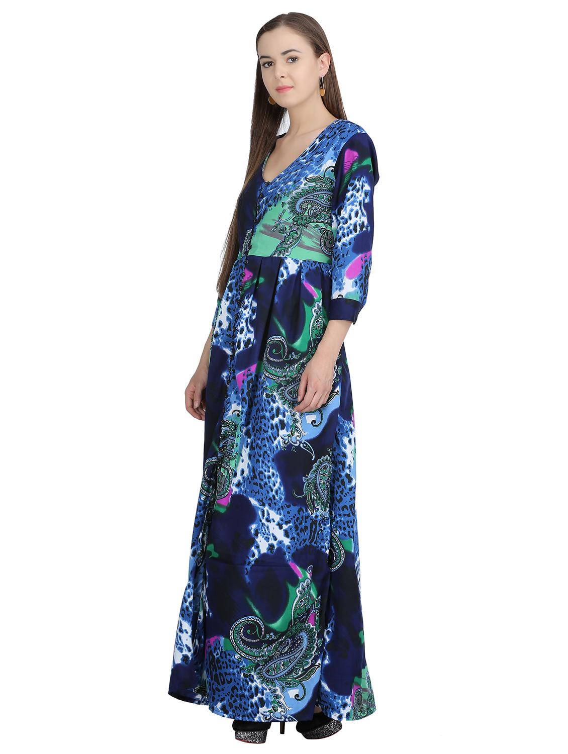 button down paisley pleated dress - 15113279 - Zoom Image - 2