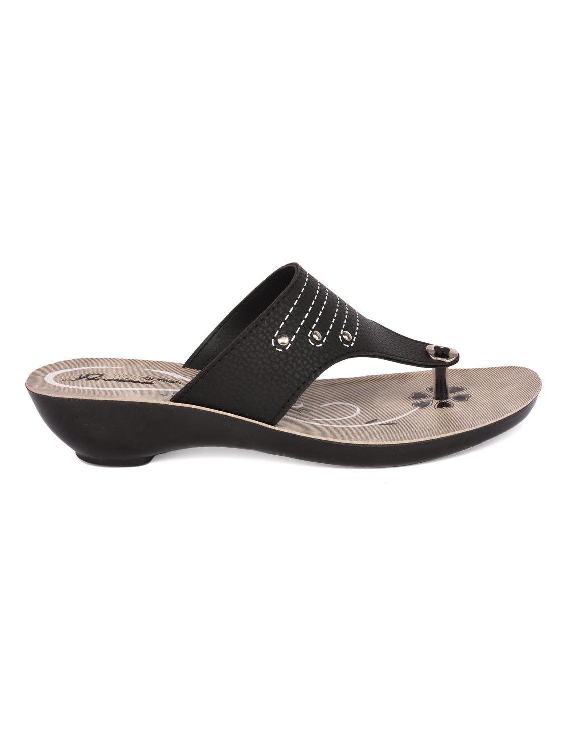 black open thong wedge - 15113660 - Zoom Image - 2