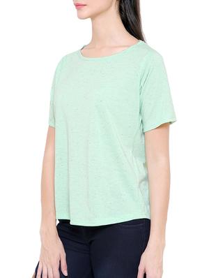 solid green short sleeved tee - 15113824 - Standard Image - 2