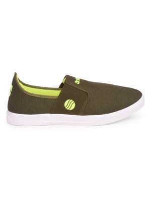 green Canvas casual slipon - 15113851 - Standard Image - 2