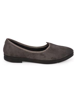 grey Fabric slip on juti - 15114163 - Standard Image - 2