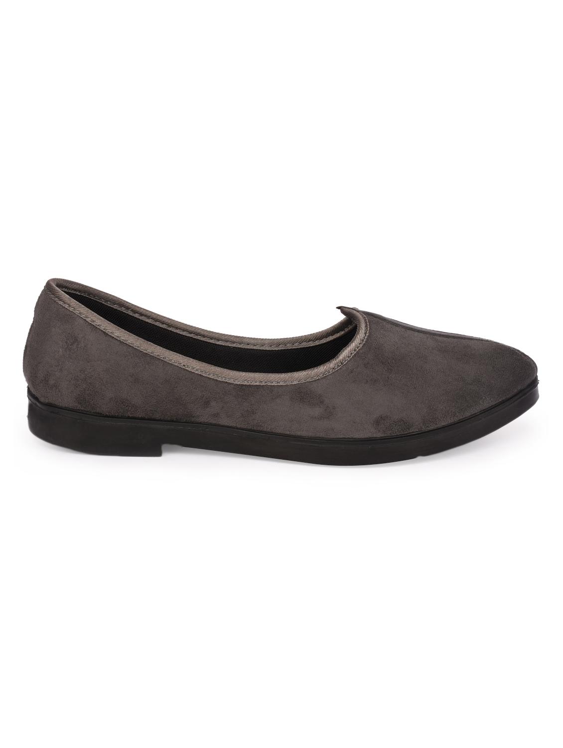 grey Fabric slip on juti - 15114163 - Zoom Image - 2