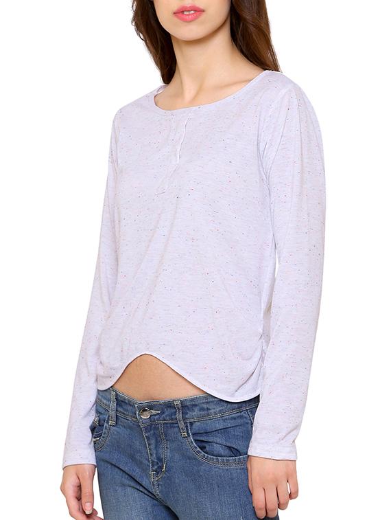 white solid asymmetric top - 15114166 - Zoom Image - 2