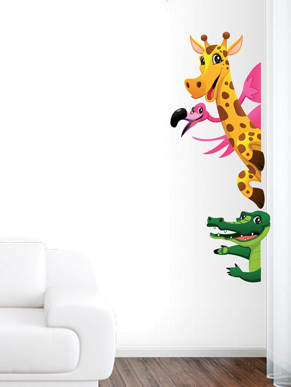 CUTE ANIMAL SIDE WALL STCKER Wall Sticker - 15114443 - Zoom Image - 2
