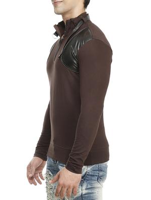brown cotton t-shirt - 15115269 - Standard Image - 2