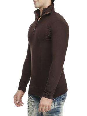 brown cotton t-shirt - 15115278 - Standard Image - 2