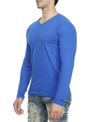blue cotton t-shirt - 15115290 - Standard Image - 2