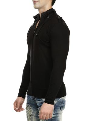black cotton t-shirt - 15115294 - Standard Image - 2