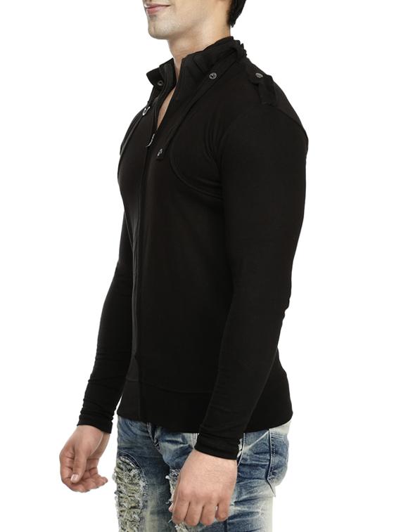 black cotton t-shirt - 15115294 - Zoom Image - 2