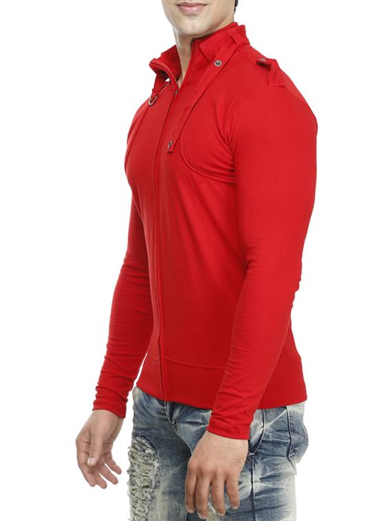 red cotton t-shirt - 15115296 - Zoom Image - 2