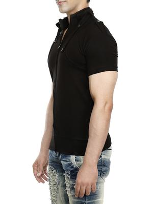 black cotton t-shirt - 15115301 - Standard Image - 2
