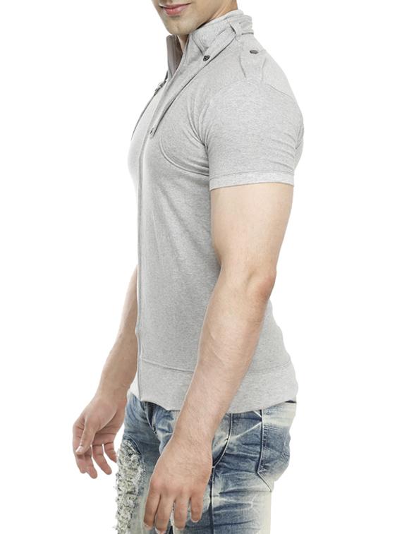 grey cotton t-shirt - 15115306 - Zoom Image - 2